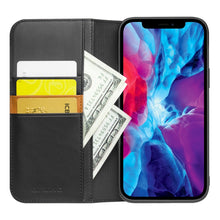 For iPhone 13 Pro Max QIALINO Business Horizontal Flip Leather Case with Holder & Card Slots & Wallet (Black)