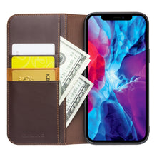 For iPhone 13 Pro Max QIALINO Business Horizontal Flip Leather Case with Holder & Card Slots & Wallet (Brown)