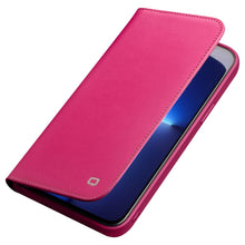 For iPhone 13 Pro Max QIALINO Business Horizontal Flip Leather Case with Holder & Card Slots & Wallet  (Rose Red)