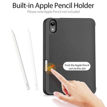 For iPad mini 6 DUX DUCIS Domo Series Horizontal Flip Magnetic TPU + PU Leather Tablet Case with Three-folding Holder & Pen Slot(Black)