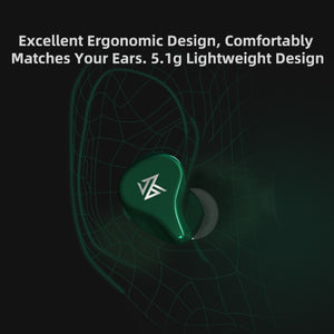 KZ Z1 1DD Dynamic True Wireless Bluetooth 5.0 Sports In-ear Earphone(Green)