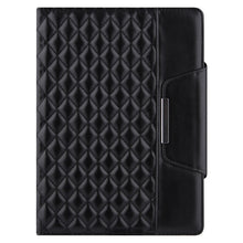 Checkered Pattern Horizontal Flip Leather Case with Holder & Card Slots & Hand Strap For iPad 10.2 (2021 / 2020 / 2019) / Air 10.5 2019 / Pro 10.5 2017(Black)
