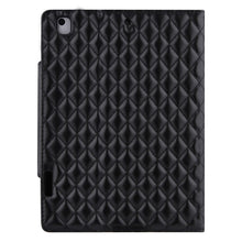 Checkered Pattern Horizontal Flip Leather Case with Holder & Card Slots & Hand Strap For iPad 10.2 (2021 / 2020 / 2019) / Air 10.5 2019 / Pro 10.5 2017(Black)