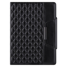 For iPad Pro 11 (2021 / 2020 / 2018) / Air 10.9 2020 Checkered Pattern Horizontal Flip Leather Tablet Case with Holder & Card Slots & Hand Strap(Black)