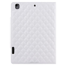 Checkered Pattern Horizontal Flip Leather Case with Holder & Card Slots & Hand Strap For iPad 9.7 (2018 / 2017) / Air 2 / Air / Pro 9.7 2016(White)