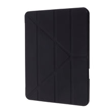 Deformation Transparent Acrylic Horizontal Flip PU Leather Case with Multi-folding Holder & Sleep / Wake-up Function & Pen Slot For iPad Air 2022 / 2020 10.9(Black)