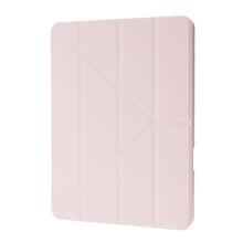 Deformation Transparent Acrylic Horizontal Flip PU Leather Case with Multi-folding Holder & Sleep / Wake-up Function & Pen Slot For iPad Air 2022 / 2020 10.9(Rose Gold)