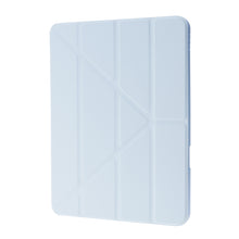 Deformation Transparent Acrylic Horizontal Flip PU Leather Case with Multi-folding Holder & Sleep / Wake-up Function & Pen Slot For iPad Air 2022 / 2020 10.9(Baby Blue)