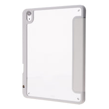 Deformation Transparent Acrylic Horizontal Flip PU Leather Case with Multi-folding Holder & Sleep / Wake-up Function & Pen Slot For iPad Air 2022 / 2020 10.9(Grey)