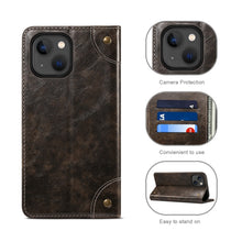 For iPhone 13 Baroque Simple Horizontal Flip Leather Case with Holder & Card Slots & Wallet(Black)