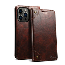 For iPhone 13 Pro Baroque Simple Horizontal Flip Leather Case with Holder & Card Slots & Wallet (Dark Brown)