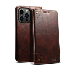 For iPhone 13 Pro Max Baroque Simple Horizontal Flip Leather Case with Holder & Card Slots & Wallet (Dark Brown)