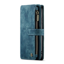 For iPhone 11 CaseMe-C30 PU + TPU Multifunctional Horizontal Flip Leather Case with Holder & Card Slot & Wallet & Zipper Pocket (Blue)