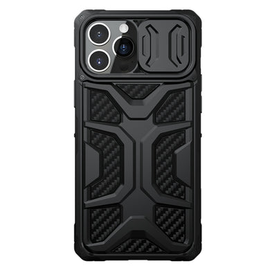 For iPhone 13 Pro NILLKIN Sliding Camera Cover Design Shockproof TPU + PC Protective Case (Black)