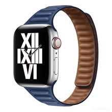 Slimming Loop Magnetic Watch Band For Apple Watch Series 8&7 41mm / SE 2&6&SE&5&4 40mm / 3&2&1 38mm(Midnight Blue)