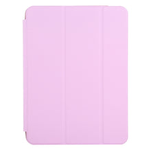 For iPad mini 6 3-fold Horizontal Flip Smart Leather Tablet Case with Sleep / Wake-up Function & Holder(Pink)