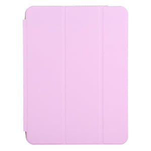 For iPad mini 6 3-fold Horizontal Flip Smart Leather Tablet Case with Sleep / Wake-up Function & Holder(Pink)