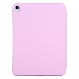 For iPad mini 6 3-fold Horizontal Flip Smart Leather Tablet Case with Sleep / Wake-up Function & Holder(Pink)