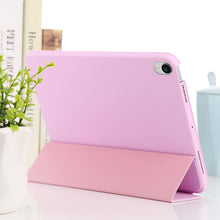 For iPad mini 6 3-fold Horizontal Flip Smart Leather Tablet Case with Sleep / Wake-up Function & Holder(Pink)