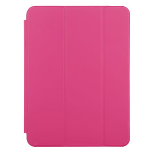 For iPad mini 6 3-fold Horizontal Flip Smart Leather Tablet Case with Sleep / Wake-up Function & Holder(Rose Red)