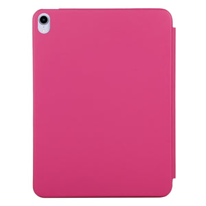 For iPad mini 6 3-fold Horizontal Flip Smart Leather Tablet Case with Sleep / Wake-up Function & Holder(Rose Red)