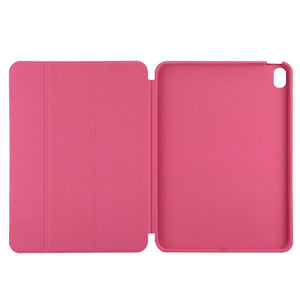 For iPad mini 6 3-fold Horizontal Flip Smart Leather Tablet Case with Sleep / Wake-up Function & Holder(Rose Red)