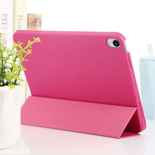 For iPad mini 6 3-fold Horizontal Flip Smart Leather Tablet Case with Sleep / Wake-up Function & Holder(Rose Red)