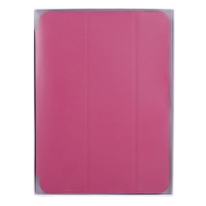 For iPad mini 6 3-fold Horizontal Flip Smart Leather Tablet Case with Sleep / Wake-up Function & Holder(Rose Red)