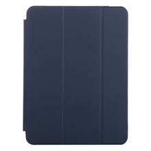 For iPad mini 6 3-fold Horizontal Flip Smart Leather Tablet Case with Sleep / Wake-up Function & Holder(Dark Blue)