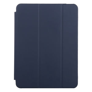 For iPad mini 6 3-fold Horizontal Flip Smart Leather Tablet Case with Sleep / Wake-up Function & Holder(Dark Blue)