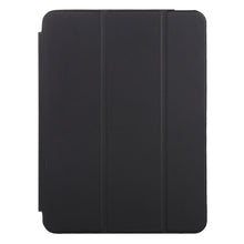 For iPad mini 6 3-fold Horizontal Flip Smart Leather Tablet Case with Sleep / Wake-up Function & Holder(Black)