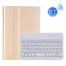 A06B Ultra-thin Detachable Bluetooth Keyboard Leather Tablet Case with Pen Slot & Holder for iPad mini 6(Gold)