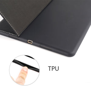 For iPad Pro 10.5 inch GEBEI PU+TPU Horizontal Flip Protective Case with Holder & Card Slots(Black)