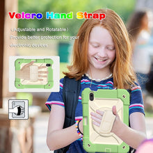 For iPad mini 6 Shockproof PC + Silicone Combination Tablet Case with Holder & Hand Strap & Shoulder Strap(Matcha Green)