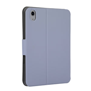 For iPad mini 6 Electric Pressed Texture Horizontal Flip Leather Tablet Case with Holder & Pen Slot(Lavender Gray)