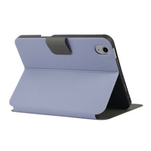 For iPad mini 6 Electric Pressed Texture Horizontal Flip Leather Tablet Case with Holder & Pen Slot(Lavender Gray)