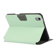 For iPad mini 6 Electric Pressed Texture Horizontal Flip Leather Tablet Case with Holder & Pen Slot(Mint Green)