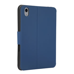 For iPad mini 6 Electric Pressed Texture Horizontal Flip Leather Tablet Case with Holder & Pen Slot(Navy Blue)