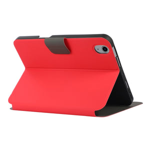 For iPad mini 6 Electric Pressed Texture Horizontal Flip Leather Tablet Case with Holder & Pen Slot(Red)