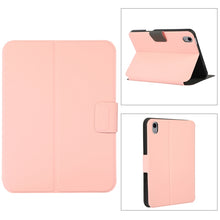 For iPad mini 6 Electric Pressed Texture Horizontal Flip Leather Tablet Case with Holder & Pen Slot(Pink)
