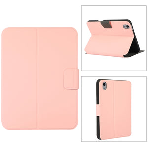 For iPad mini 6 Electric Pressed Texture Horizontal Flip Leather Tablet Case with Holder & Pen Slot(Pink)