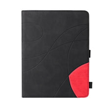 Dual-color Splicing Horizontal Flip PU Leather Case with Holder & Card Slots For iPad Pro 12.9 (2020/2021/2018)(Black)