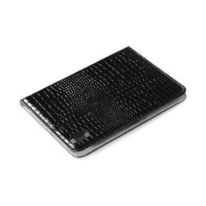 For iPad mini 6 Crocodile Texture Horizontal Flip Leather Tablet Case with Holder & Card Slot & Wallet(Black)