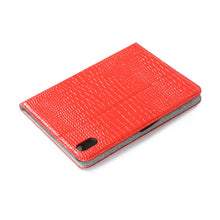 For iPad mini 6 Crocodile Texture Horizontal Flip Leather Tablet Case with Holder & Card Slot & Wallet(Red)