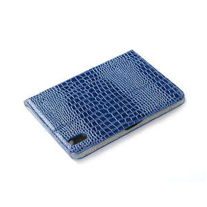 For iPad mini 6 Crocodile Texture Horizontal Flip Leather Tablet Case with Holder & Card Slot & Wallet(Blue)