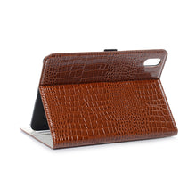 For iPad mini 6 Crocodile Texture Horizontal Flip Leather Tablet Case with Holder & Card Slot & Wallet(Brown)