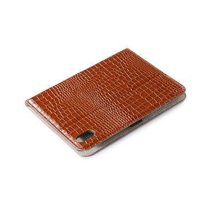 For iPad mini 6 Crocodile Texture Horizontal Flip Leather Tablet Case with Holder & Card Slot & Wallet(Brown)