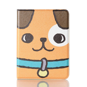 For iPad mini 6 Cartoon Pattern Horizontal Flip Leather Tablet Case with Card Slots & Holder & Wallet(Dog)