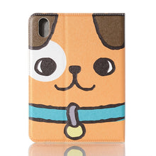 For iPad mini 6 Cartoon Pattern Horizontal Flip Leather Tablet Case with Card Slots & Holder & Wallet(Dog)