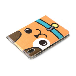 For iPad mini 6 Cartoon Pattern Horizontal Flip Leather Tablet Case with Card Slots & Holder & Wallet(Dog)